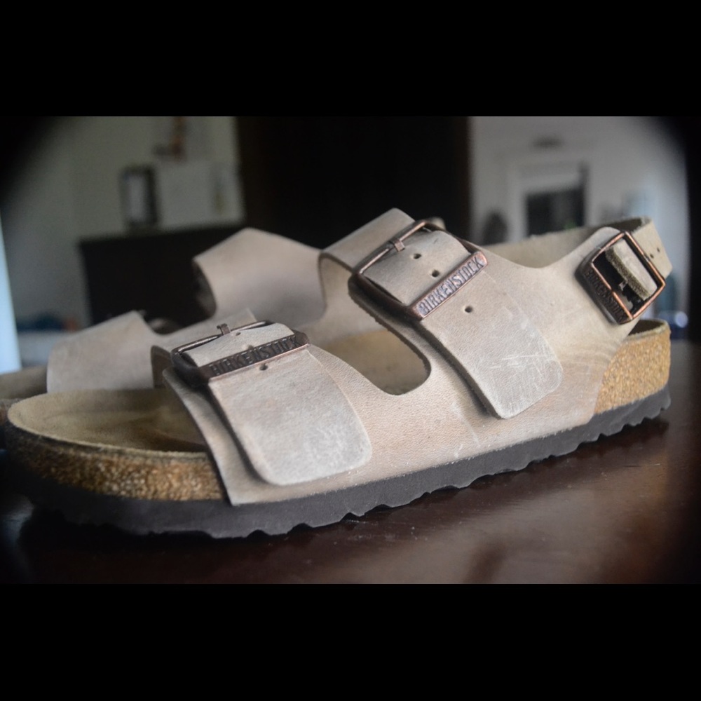 Birkenstock Milano Smooth Leather Soft Footbed